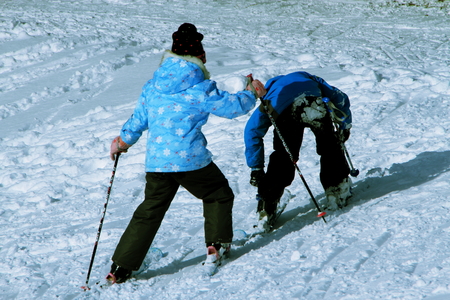 Children playing snow in the park in Sapporoのeditorial素材