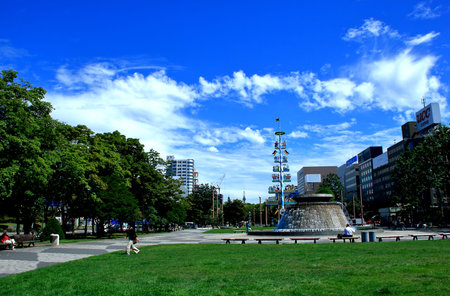 Scenery of Sapporo Odori Parkのeditorial素材