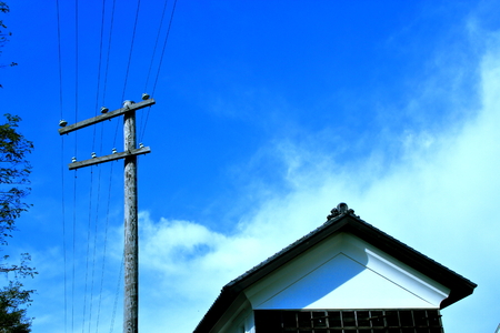 In in Hokkaido in Sapporo in in in Hokkaido pioneering village, autumn leaves sceneryの写真素材