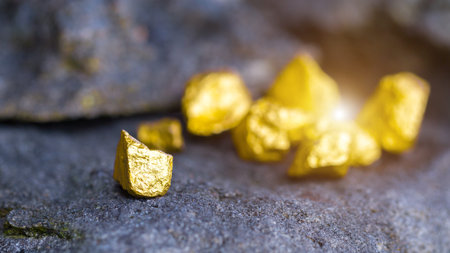 Gold on the stone floor Discovering Success and Investing Concepts with Business Partners.