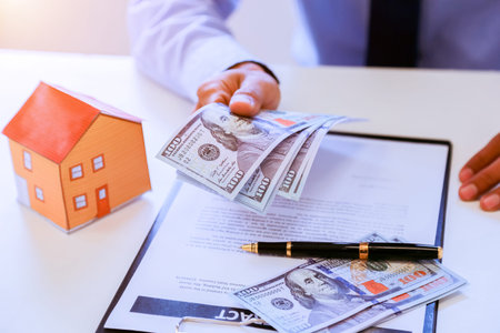 Concept to save money to buy a home in the future.の写真素材