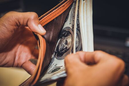 Technology online banking money transfer, e-commerce concept.の写真素材