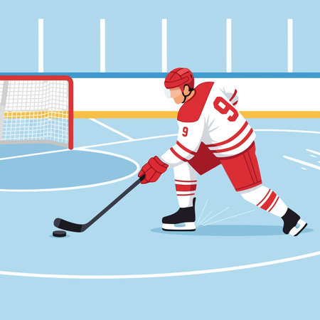 Hockey player on the ice.のイラスト素材
