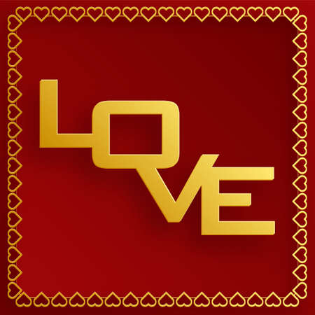 Happy valentine day invitation card with hearts for the day of love, on color background for greeting card, party and eventのイラスト素材