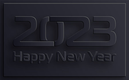 Happy New Year 2023, festive pattern on color background for invitation card, Merry Christmas, Happy...