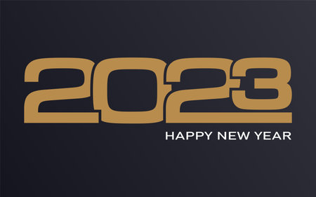 Happy New Year 2023, festive pattern on color background for invitation card, Merry Christmas, Happy...