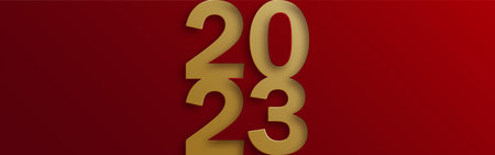 Happy New Year 2023, festive pattern on color background for invitation card, Merry Christmas, Happy...