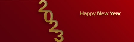 Happy New Year 2023, festive pattern on color background for invitation card, Merry Christmas, Happy...
