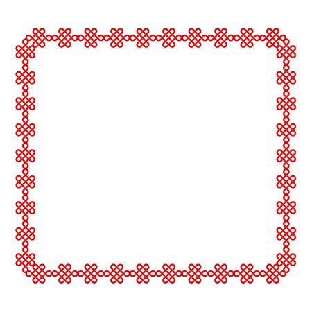 Chinese frame with oriental Asian elements on color background, for wedding invitation card, happy new year, happy birthday, valentine day, greeting cards, poster or web bannerのイラスト素材