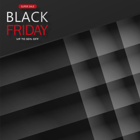 Black Friday Sale. Banner, poster on dark backgroundのイラスト素材