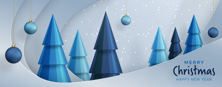 Merry Christmas festive pattern with Christmas balls and snowflakes concept on color background for invitation card, Merry Christmas, Happy new Year, greeting cards, poster or web bannerのイラスト素材