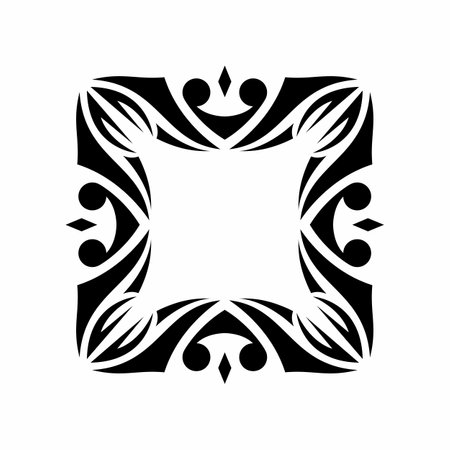 Vector ornament template design logo. Modern ornament vector for wedding invitation, background and print template designのイラスト素材