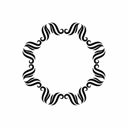Vector ornament template design logo. Modern ornament vector for wedding invitation, background and print template designのイラスト素材