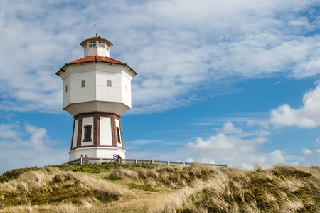 Water tower in the dunes of the East Frisian island Langeoog, Lower Saxony, Germanyのeditorial素材