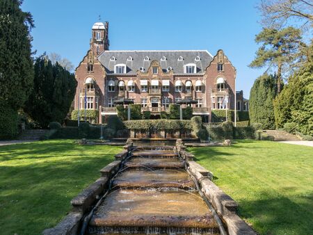 BAARN, NETHERLANDS - APRIL 23, 2015: Hotel Castle De Hooge Vuursche between Hilversum and Baarn in the Gooi District, Netherlandsのeditorial素材