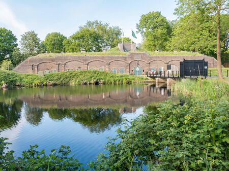 Fort Ruigenhoek in Groenekan near Utrecht, part of New Dutch Water Line, Netherlandsの写真素材