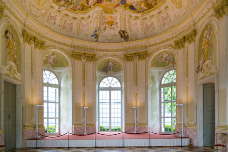 Interior of baroque Garden Pavilion of Melk Abbey in Wachau Valley, Lower Austriaのeditorial素材