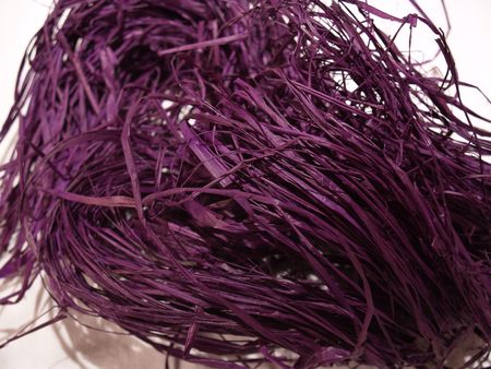 purple raffia