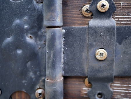 The texture of the old door