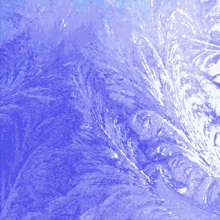 Winter an ice pattern on a blue backgroundのイラスト素材