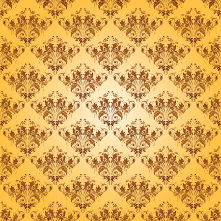 Seamless damask ornament of floral elements   Royal wallpaper のイラスト素材