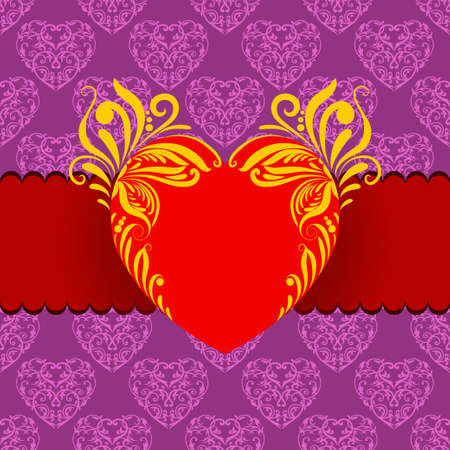 Template frame design for greeting card  Background - seamless pattern のイラスト素材