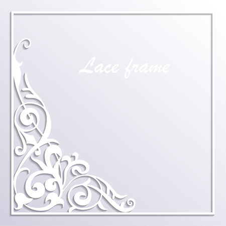 Abstract background with paper swirls, ornamentalのイラスト素材