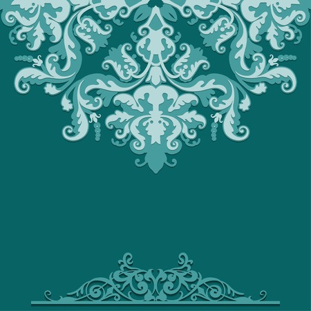 paper background with damask ornamentのイラスト素材