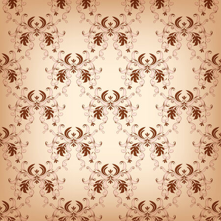 vintage seamless with damask elements on a light background . Royal wallpaper.のイラスト素材