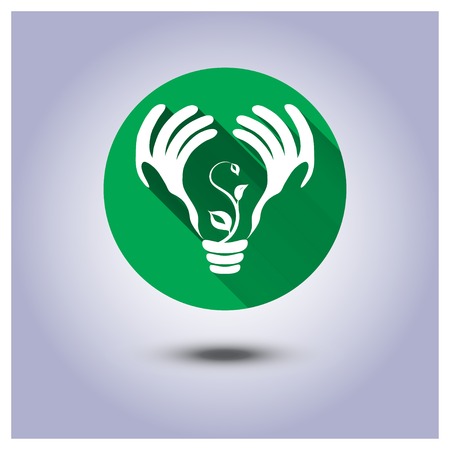 Vector eco icon, stickerのイラスト素材