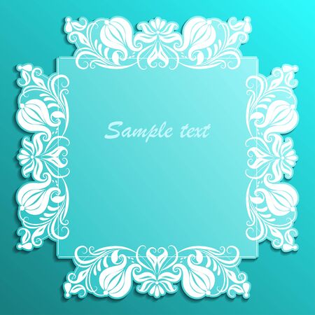 Vector vintage paper frameのイラスト素材