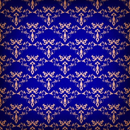 Vector vintage seamless with damask patternのイラスト素材