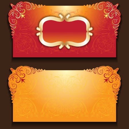 Royal invitation card with frameのイラスト素材