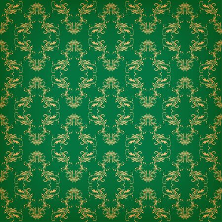 Vintage seamless with floral elementsのイラスト素材