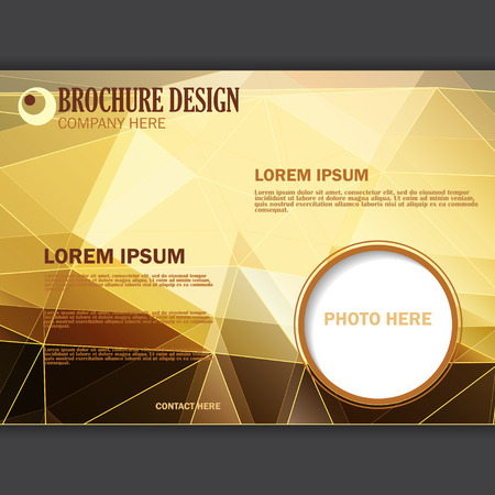 Vector presentation of business posterのイラスト素材
