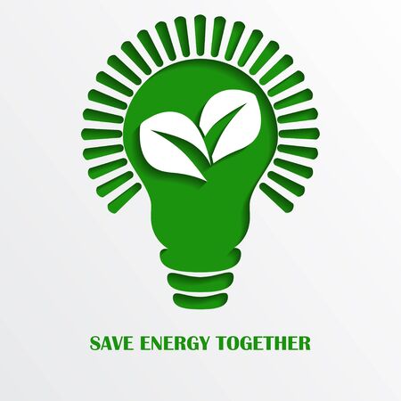 Vector ecology concept with designのイラスト素材