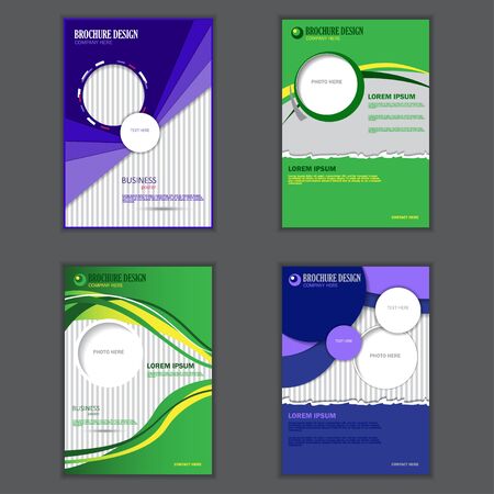 Set of presentation of business posterのイラスト素材