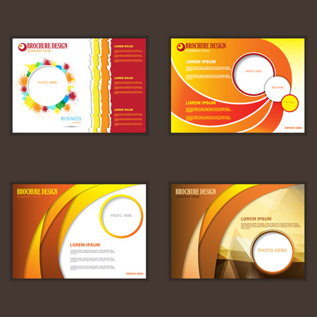 Set of presentation of business posterのイラスト素材