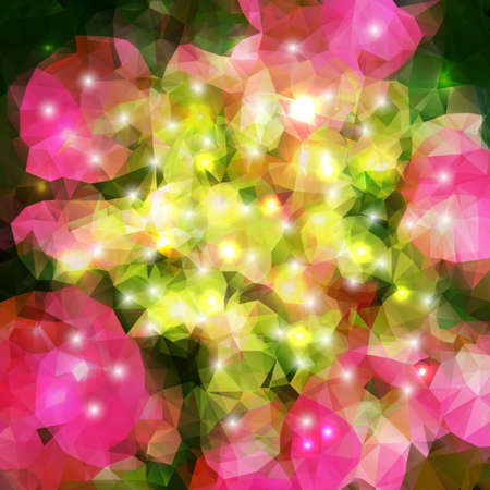 Vector abstract geometric bright background with polygonsのイラスト素材