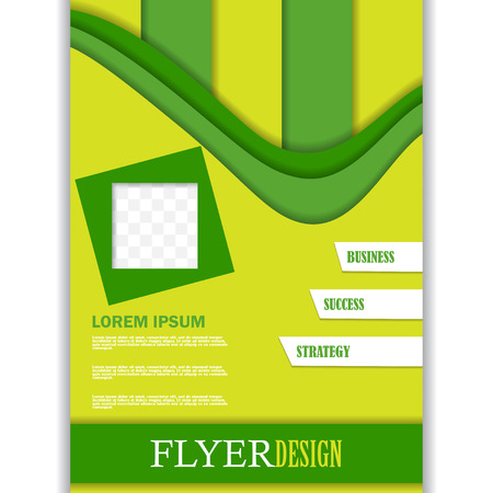vertical template for design. Editable A4 poster for business, magazine cover.のイラスト素材