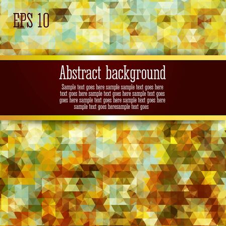 Abstract background with geometric elements, slightly look like classic or expressionists paintings. With place for your text. Vector illustrationのイラスト素材