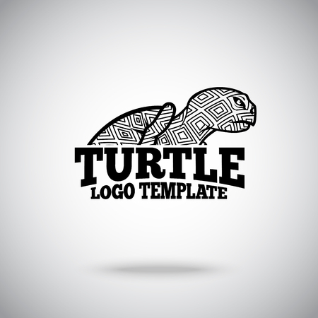 Vector Turtle logo template for sport teams, business etc.のイラスト素材