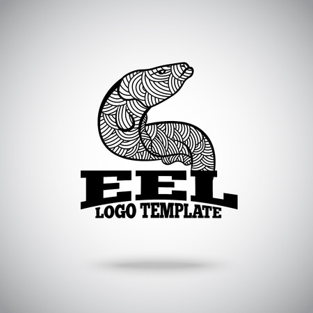 Vector Eel logo concept for sport teams, business etc.のイラスト素材