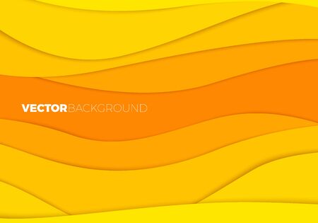 abstract yellow paper background with cut out holes with place for your textのイラスト素材