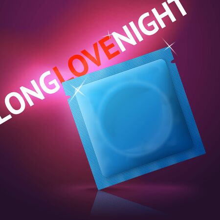 Vector Condom template for design and brandingのイラスト素材