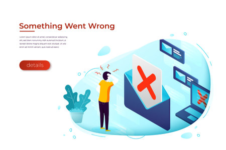 Vector illustration - online service access errorのイラスト素材