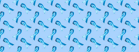 Concept for world diabetes day 14 november. Symbolic color bow to raise awareness on the day of...