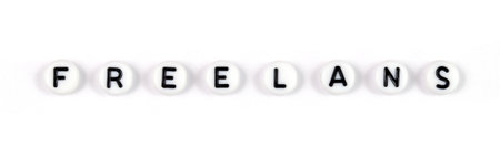 word freelance. The inscription on a white background. The concept of human resource management and hiringの写真素材