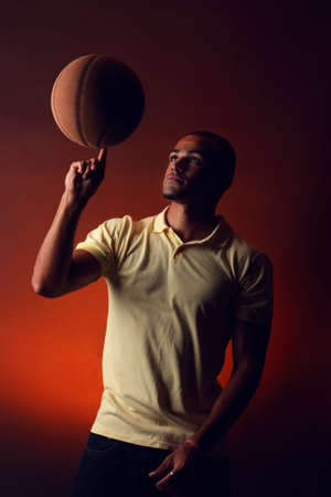 man, studio, basketball, African
