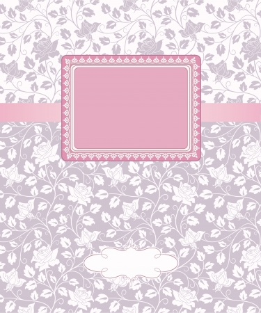 Template frame design for greeting cardのイラスト素材